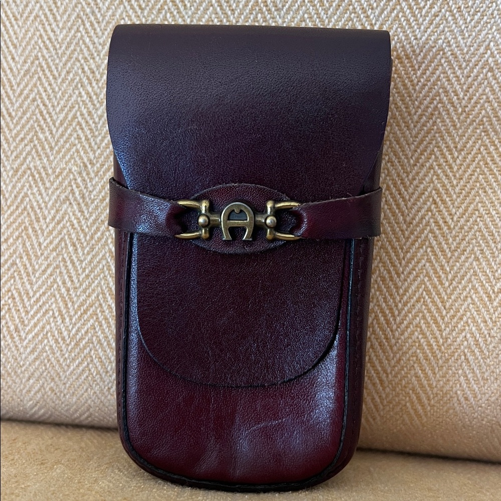 Vintage Mid Century ETIENNE AIGNER Leather Cigarette Case
Pouch Italy